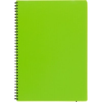 Бизнес-тетрадь Тетрадь Attache Neon А4 96л кл.спираль обл.пластик зеленый