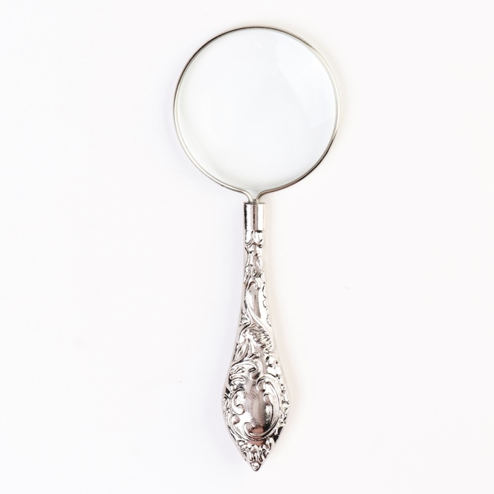 Лупа классическая золотая, кратность 4, линза 45мм Лупа классическая золотая, кратность 4, линза 45мм