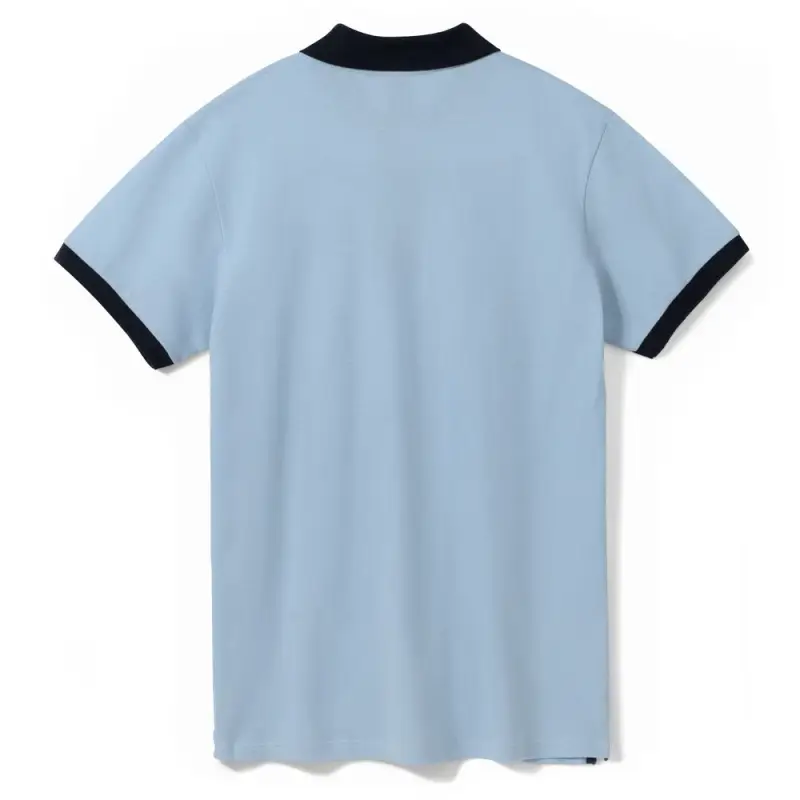 Рубашка поло Prince 190 голубая с темно-синим, размер XS