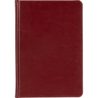 Ежедневник недатированный А5, Sidney Nebraska бордовый, 136 л. 3-128/01