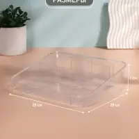 Органайзер для хранения косметики, 8 секций, 26&times;20&times;7 см, МИКС