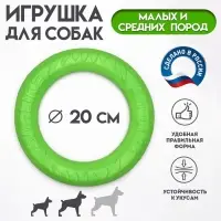 Кольцо &laquo;ДогЛайк&raquo; d=2614, 8-мигранное, малое, в=20 см, зелёное