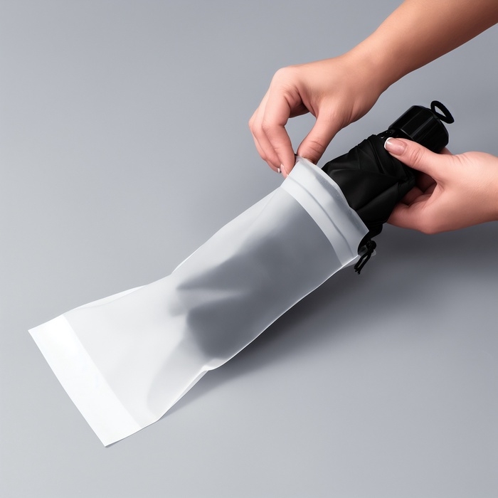 Чехол на зонт 25*12см (наб 4шт цена за наб) белый пакет QF Чехол на зонт 25*12см (наб 4шт цена за наб) белый пакет QF