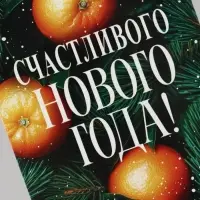 Конверт для денег &laquo;Счастливого нового года. Апельсины&raquo;, 16.5&times;8 см