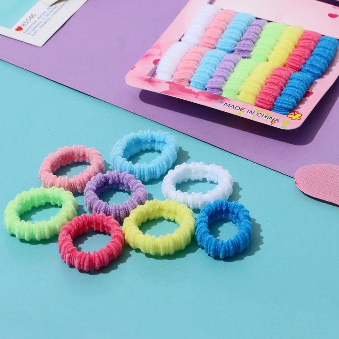 Резинка для волос Резинка для волос "Махрушка" (набор 24 шт) лето