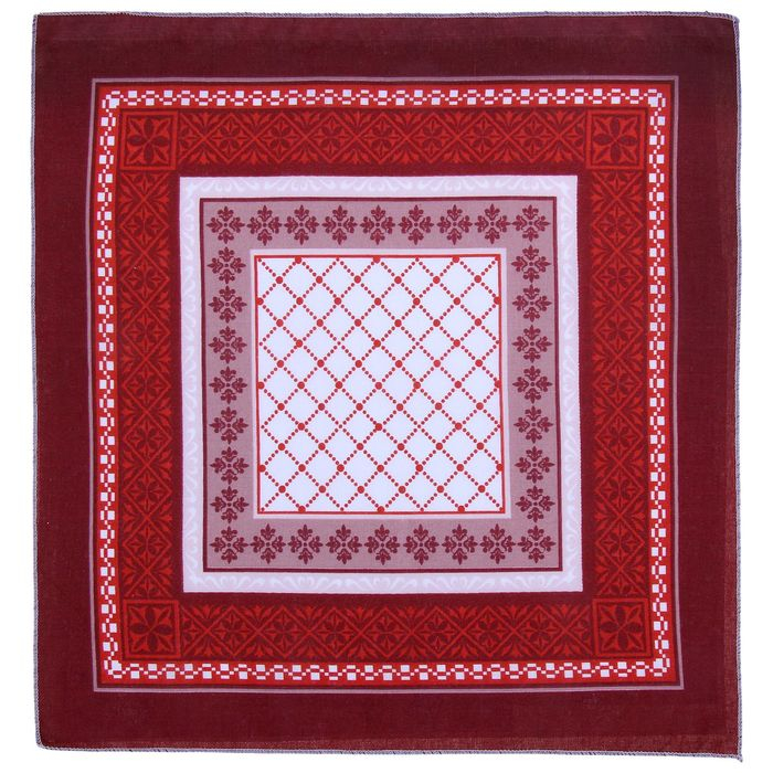 Мужские носовые платки  Мужские носовые платки "Этель" размер 30х30 см, (набор 12 шт,) цвет коричневый, рисунок МИКС