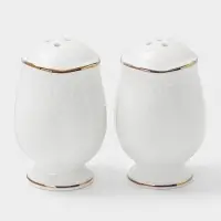 Набор для специй WY Empire, солонка и перечница, 50 мл, фарфор, белый