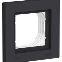 ATLASDESIGN AQUA 1-постовая РАМКА IP44, КАРБОН