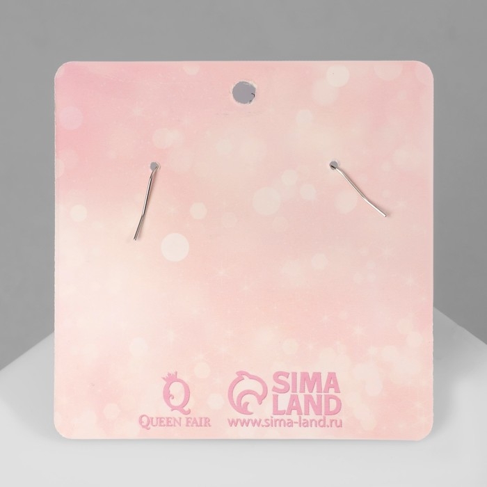 Серьги ассорти «Радость» губы, цвет красно-белый в серебре Серьги ассорти «Радость» губы, цвет красно-белый в серебре