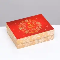Подарочная коробка сборная «Зимняя сказка», 16.5×12.5×5.2 см