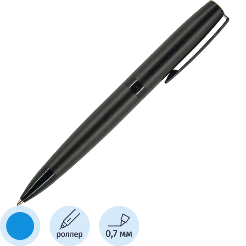 Ручка шариковая SORRENTO РОЛЛЕР 0.7,син, корп.черн/фут.черн,20-0248/01