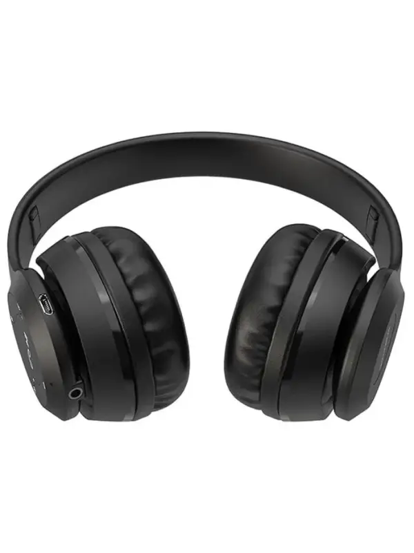 Наушники беспроводные, накладные, Borofone BO4 Charming rhyme, Bluetooth 5.0, с микрофоном, AUX, 200 мАч, чёрные