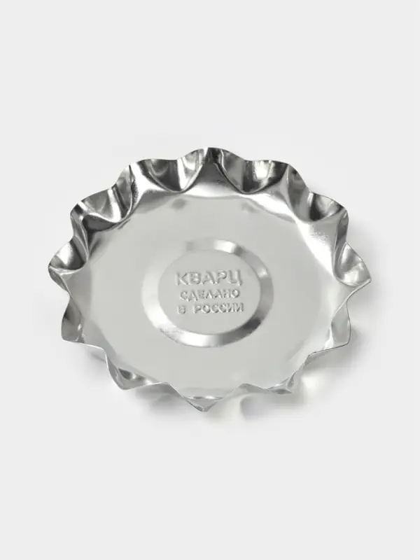 Форма для выпечки печенья, d=9 см, h=1.3 см, жесть, серебристая