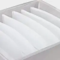 Органайзер для хранения белья LaDо́m, 7 ячеек, 34&times;30.5&times;10 см, серый