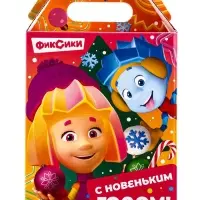 Подарок в картонной упаковке "Фиксики" 900 г