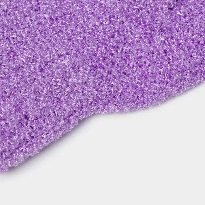 Мочалка - перчатка массажная Доляна, 14&times;18 см, однотонная, МИКС