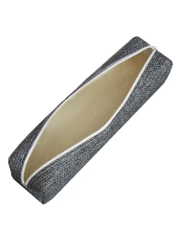 Пенал школьный на молнии Calligrata &laquo;Твид&raquo;, 1 отделение, серый