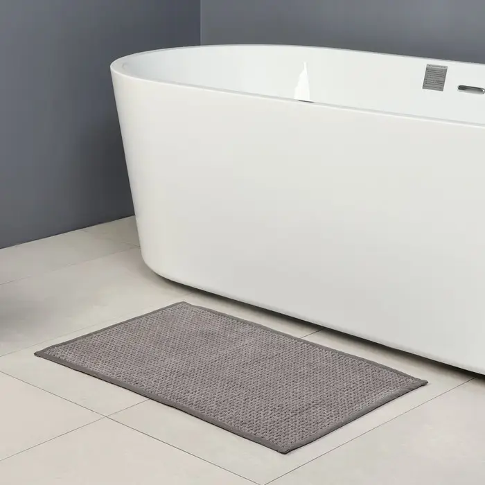 Коврик для ванной и туалета SAVANNA, полиэстер, 80&times;50 см, серый