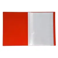 Папка с 40 вкладышами А4, 500 мкм, Calligrata, текстура &laquo;песок&raquo;, красная