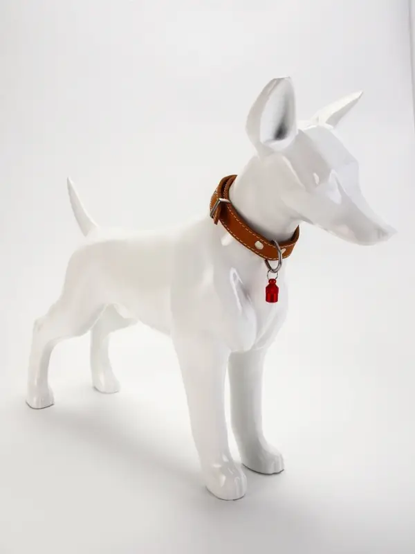 Адресник-капсула под записку &laquo;Бочонок&raquo;, 1.1&times;2.3 см, металл, красный