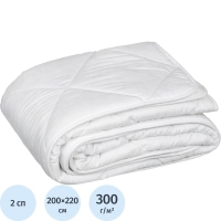 Одеяло Luscan 220х200 см стеганное микрофибра/лебяжий пух 300 г/м2