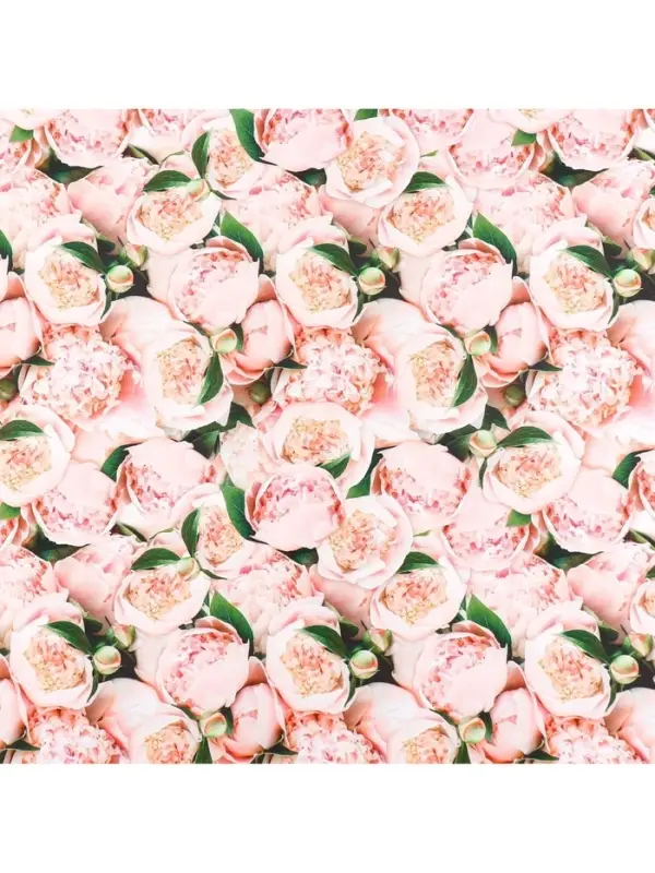 Бумага упаковочная двухсторонняя крафтовая &laquo;Цветы&raquo;, 70&times;100 см