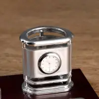 Набор настольный, органайзер 7 в 1, часы, лок для бумаги, визитница, глобус, подставка для печати, карандашница, 40&times;20&times;17, МИКС