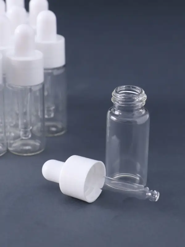 Флакон с пипеткой стекло, пластик, набор 12 шт., 7.5&times;2.2&times;2.2 см