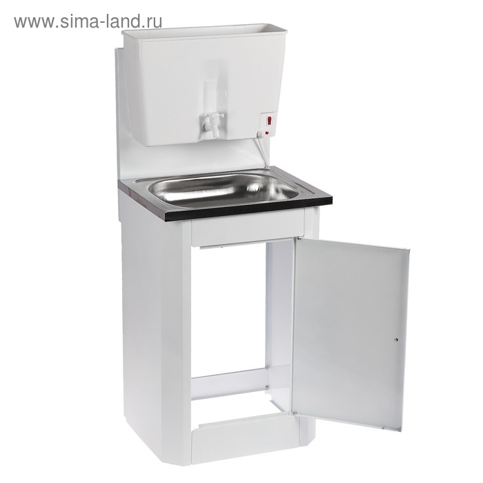 Умывальник "ТермМикс", с ЭВН, нержавеющая мойка, пластиковый бак, 1250 Вт, 17 л, белый