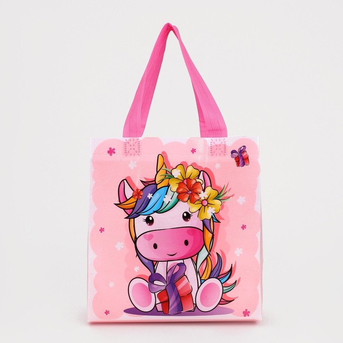 Сумка детская без застежки, цвет розовый