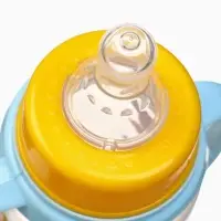 Бутылочка для кормления M&B &laquo;ТРЕНД. Песики&raquo;, классическое горло, с ручками, от 3 мес., 250 мл., цилиндр, голубой