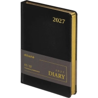 Ежедневник датированный 2027 Attache А5 168л 143x210 черн (золотист срез)