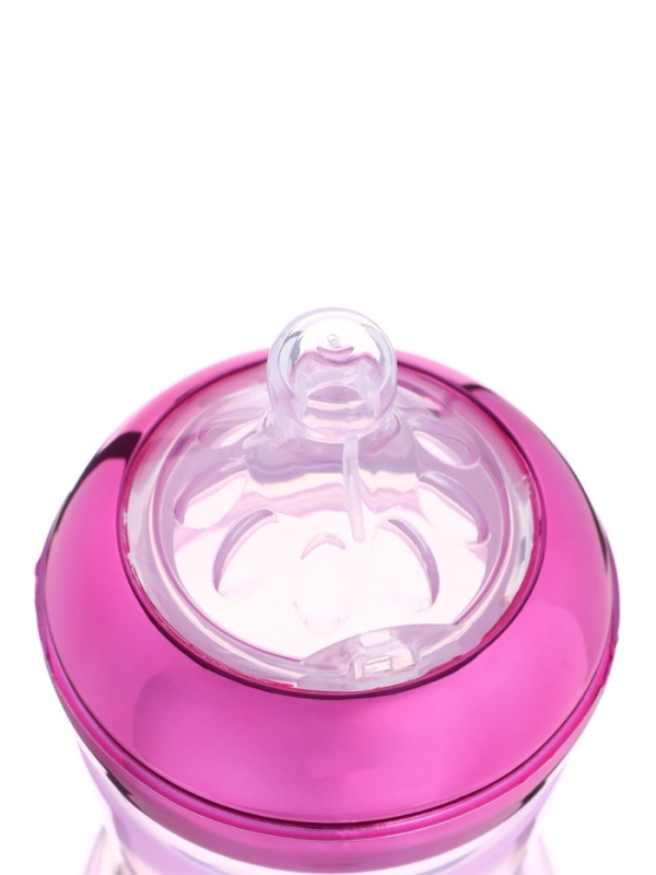 Бутылочка для кормления с наклейками «Juicy» от 0 мес., 250 мл., цвет фиолетовый, M&B Бутылочка для кормления с наклейками «Juicy» от 0 мес., 250 мл., цвет фиолетовый, M&B