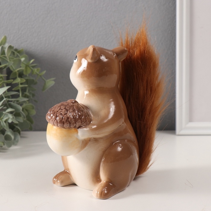 Копилка керамика  Копилка керамика "Белочка с жёлудем" 9х13х15,5 см