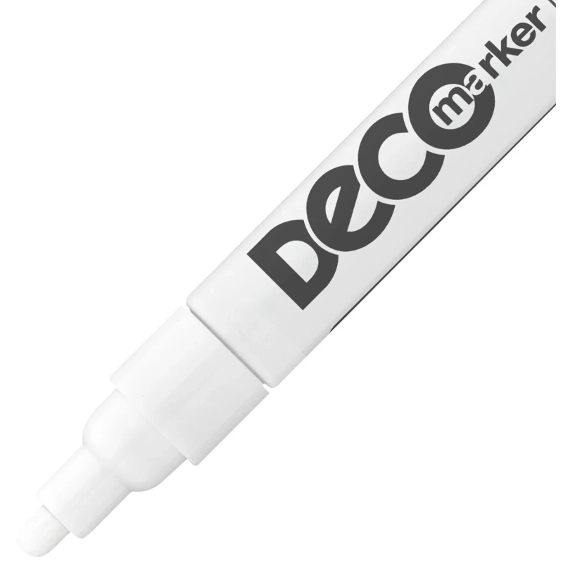 Маркер лаковый ICO DECO белый 2-4 мм