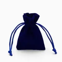 Набор бархатных подарочных мешочков 50шт. &laquo;Классика&raquo;, 6&times;8, цвет синий (4621396)