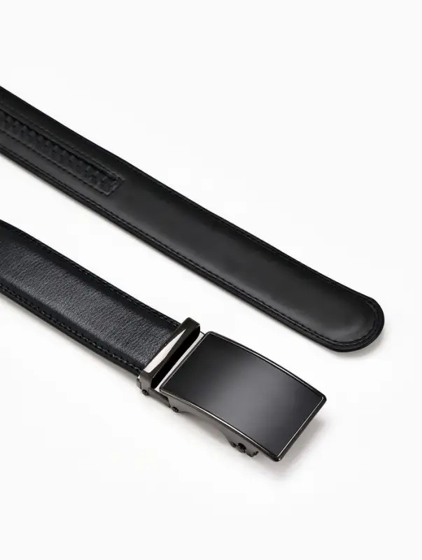 Ремень мужской, ширина 3.7 см, пряжка автомат, чёрный