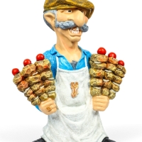 Садовая фигура из полистоуна «Шашлычник», 60×29×40 см
