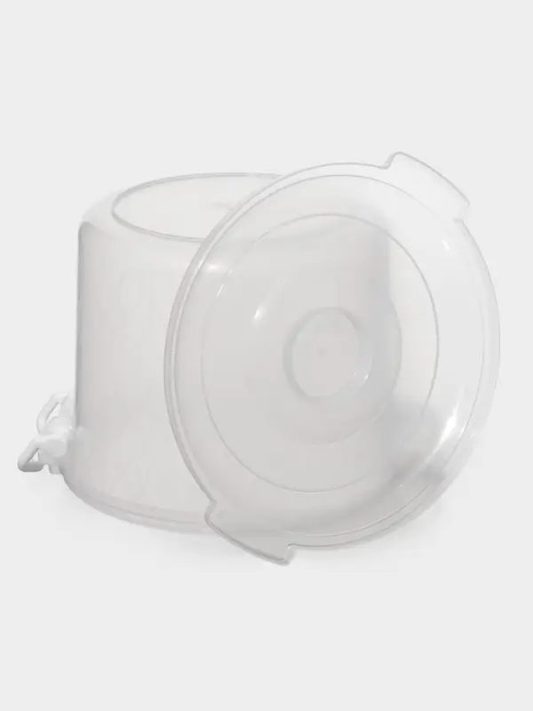 Контейнер пищевой Альтернатива, 8 л, пластик, прозрачный, ручки МИКС