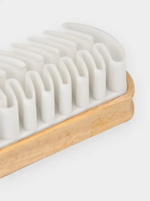 Щётка для замшевой обуви LaDо́m, буковое дерево, 12.3&times;4.3&times;3 см, бежевая