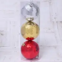 Ёлочные игрушки &laquo;Диско-бум&raquo;, шары новогодние, d=15 см, набор 3 шт., МИКС