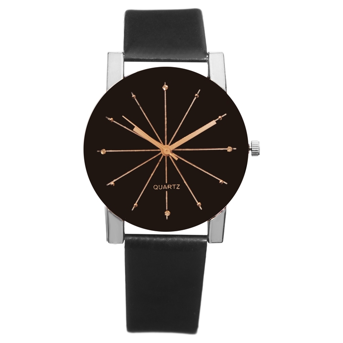 Часы наручные женские, d-4 см, черные Часы наручные женские, d-4 см, черные