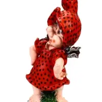 Садовая фигура из полистоуна &laquo;Девочка-клубничка&raquo;, 55&times;25&times;30 см