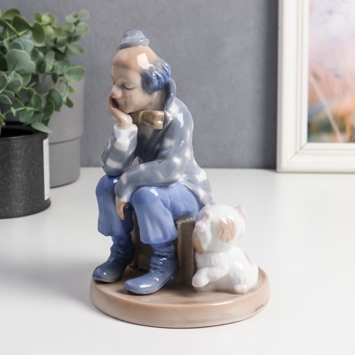 Сувенир керамика Сувенир керамика "Клоун с собакой" цветной 18х12х12 см