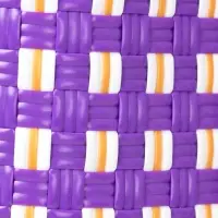 Сумка плетёная, 40&times;20&times;55 см, пластик, фиолетово-белая