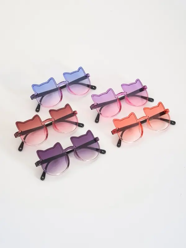 Карнавальные очки "Кошечка" градиент, цвета МИКС