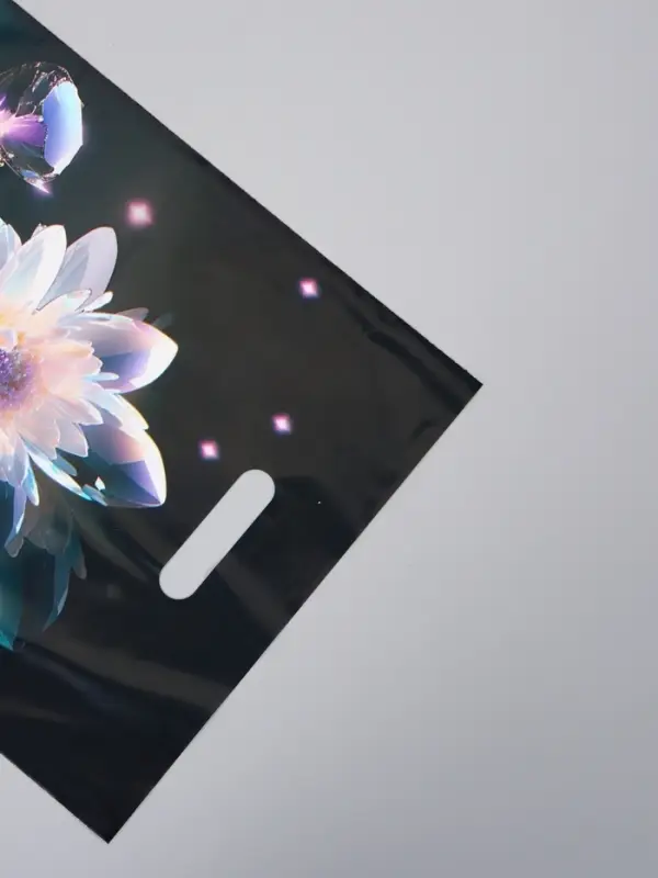 Пакет полиэтиленовый с вырубной ручкой "Бутон" 30 х 40 см 60 мкм