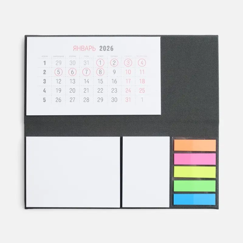 Календарь настольный Grade, серый