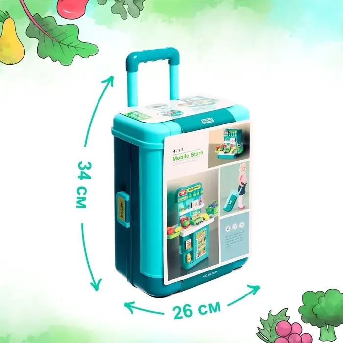 Игровой набор «Магазин» в чемоданчике, с аксессуарами Игровой набор «Магазин» в чемоданчике, с аксессуарами