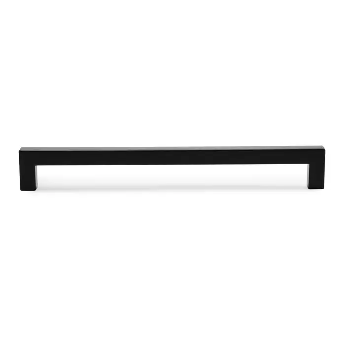 Ручка-скоба CAPPIO SQUARE RSC008, нержавеющая сталь, м/о 224 мм, цвет черный